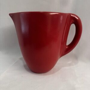 Wonderful Large Vintage Cyclamen Julie Sanders Pottery‎ Pitcher Signed